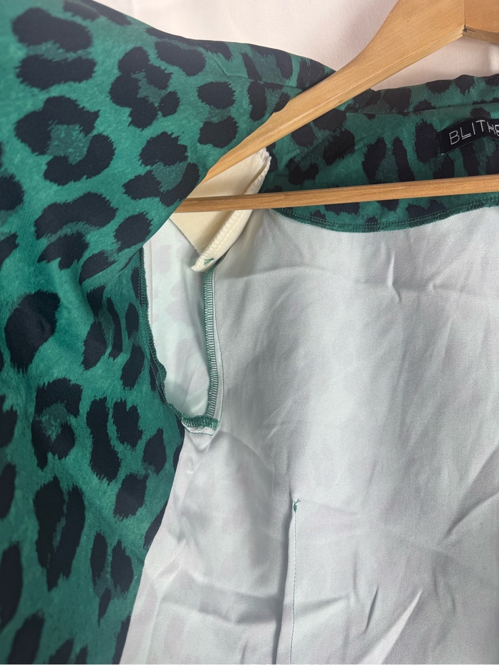 Blithe Green and Black Leopard-Print Pant 2 piece Suit - Picture 10 of 10